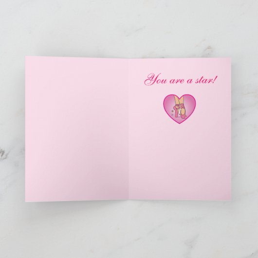 Dans Overweging Gefeliciteerd Kaart (Binnen)