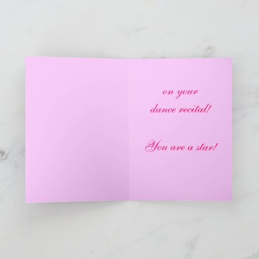 Dans Overweging Gefeliciteerd Kaart (Binnen)