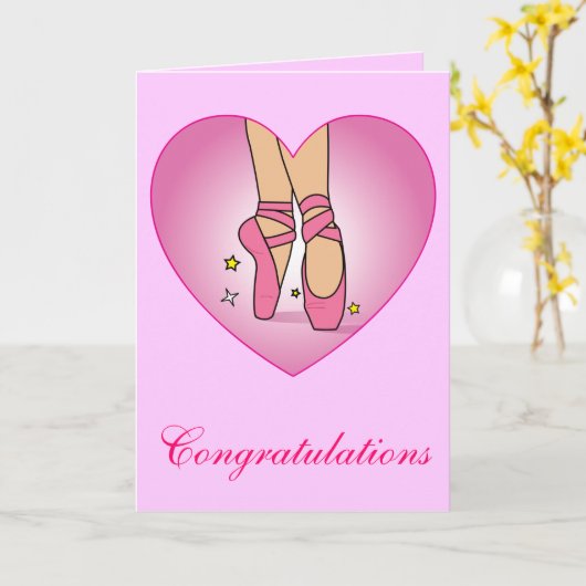 Dans Overweging Gefeliciteerd Kaart (Gele Bloem)