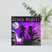 Dans Paarse dance Gold zwarte glitter-hoogten voor Kaart (Staand voorkant)