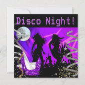 Dans Paarse dance Gold zwarte glitter-hoogten voor Kaart (Voorkant)