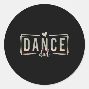 Dans papa dansen papa trots danseres papa vader's ronde sticker