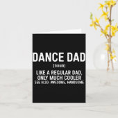 Dans papa definitie shirt mannen danser vaderdag kaart (Gele Bloem)