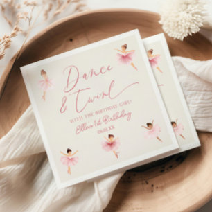 Dans & Pirouetten Roze Ballerina Ballet Verjaardag Servet