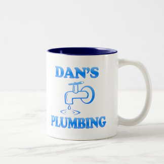 Dan's Plumbing Tweekleurige Koffiemok