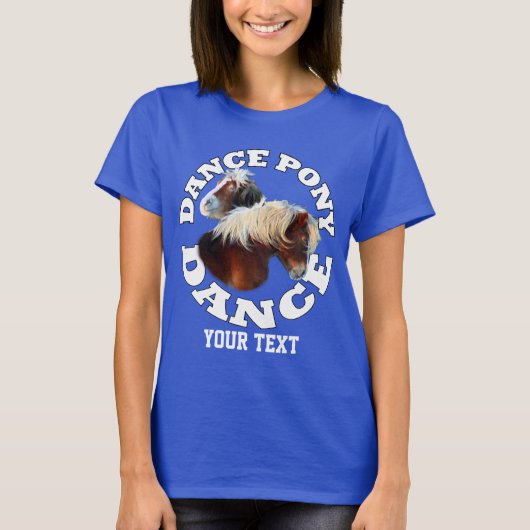 Dans pony dans t-shirt (Voorkant)