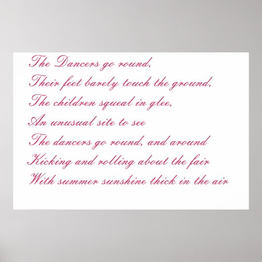 dans poster (Voorkant)