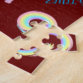 Dans puzzel met hart en zeugen. (Zijkant)