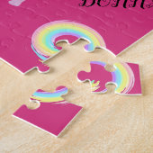 Dans puzzel met hart en zeugen. legpuzzel (Zijkant)