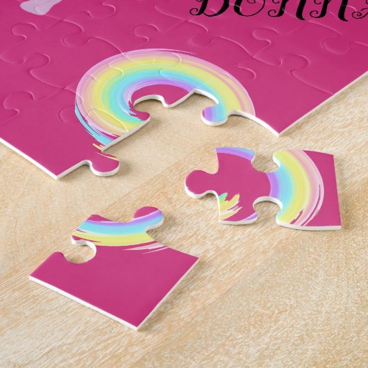 Dans puzzel met hart en zeugen. legpuzzel (Zijkant)