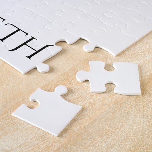 Dans puzzel met persoonlijke naam. legpuzzel (Zijkant)