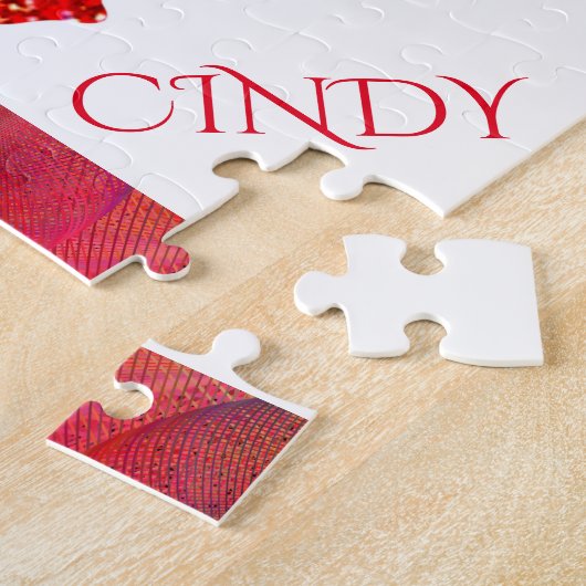 Dans puzzel voor meisjes. Persoonlijke naam. Legpuzzel (Zijkant)