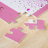 Dans puzzel voor meisjes. Persoonlijke naam. Legpuzzel (Zijkant)
