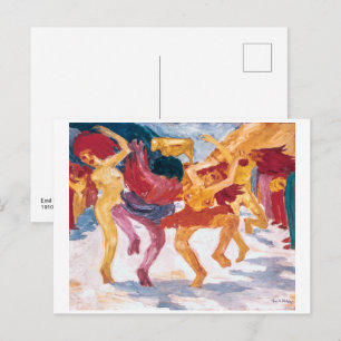 Dans rond het Gouden Kalf Emil Nolde Briefkaart