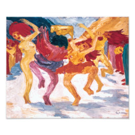 Dans rond het Gouden Kalf | Emil Nolde | Foto Afdruk