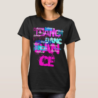 Dans roze/Blauwgroen bedekking T-shirt