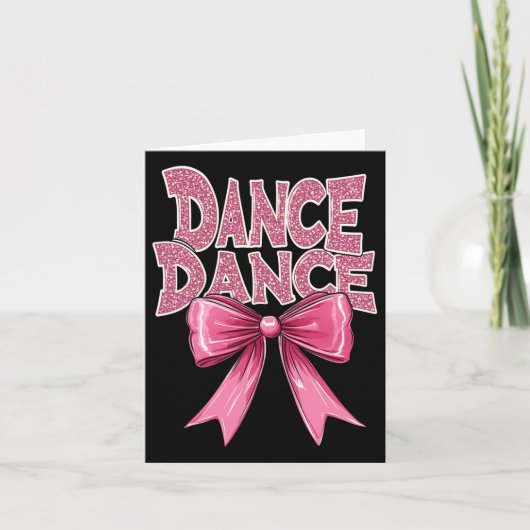 Dans Roze Dansboog Schattige Ballet Overweging CL  Kaart (Voorkant)