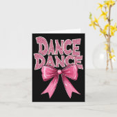 Dans Roze Dansboog Schattige Ballet Overweging CL  Kaart (Gele Bloem)