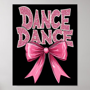 Dans Roze Dansboog Schattige Ballet Overweging CL  Poster