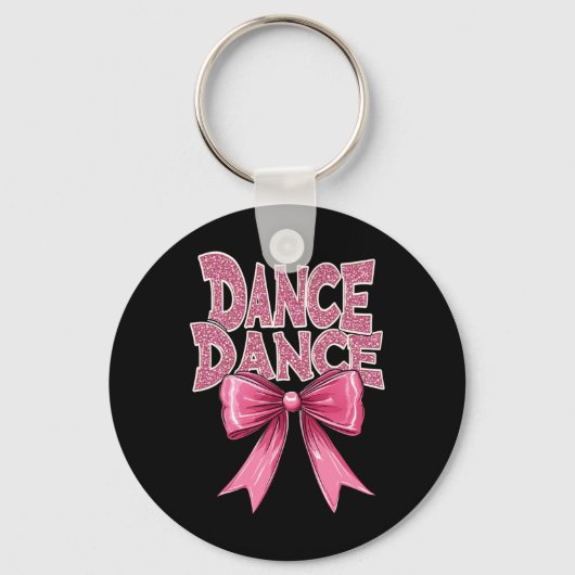 Dans Roze Dansboog Schattige Ballet Overweging CL  Sleutelhanger (Voorkant)