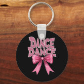 Dans Roze Dansboog Schattige Ballet Overweging CL  Sleutelhanger (Voorkant)