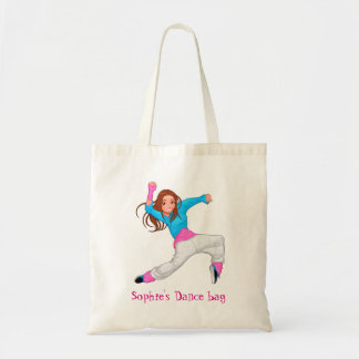 Dans schattige hiphopballet voor meisjes tote bag