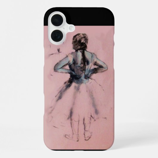 DANS SCHOOL /BALLERINA BALLET DANSER MONOGRAAF iPhone HOESJE (Achterkant)