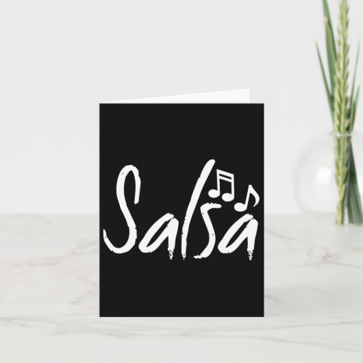 Dans Shirt Salsa Grappige Danscadeaus Kaart (Voorkant)