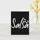 Dans Shirt Salsa Grappige Danscadeaus Kaart (Gele Bloem)