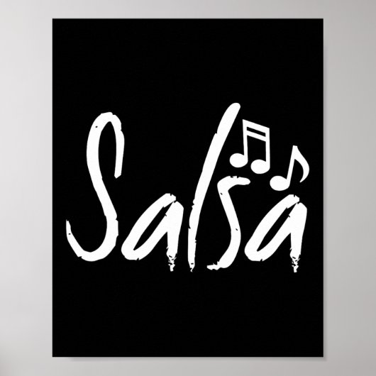 Dans Shirt Salsa Grappige Danscadeaus Poster (Voorkant)