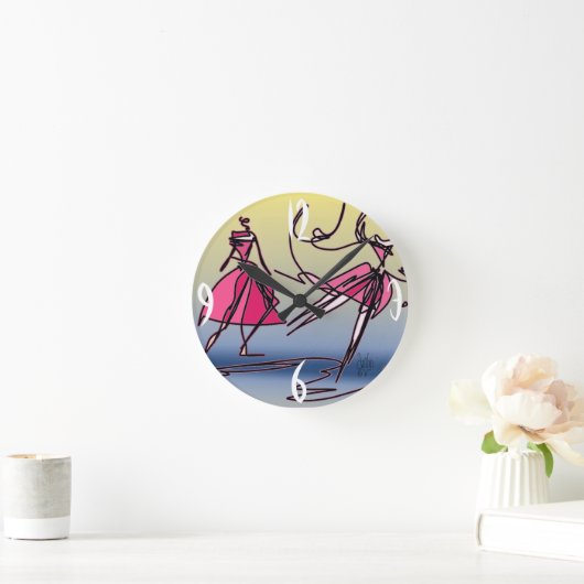 Dans, springen en draaien. ronde klok (Huis)