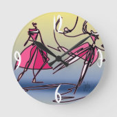 Dans, springen en draaien. ronde klok (Voorkant)