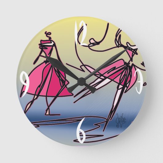 Dans, springen en draaien. ronde klok (Voorkant)