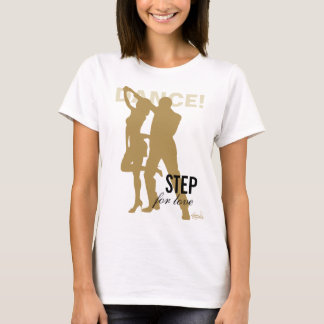 Dans! Stap voor het Baby Doll Gold silhouette T-shirt