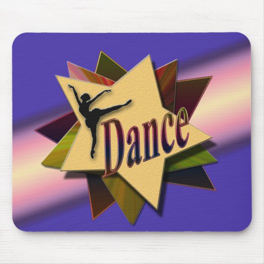 Dans ster met danser muismat (Voorkant)