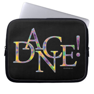 Dans! (Stropdas-kleurstof) Laptop Sleeve