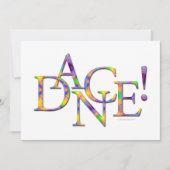 Dans! (Stropdas-kleurstof) overweging of partijuit Kaart (Voorkant)