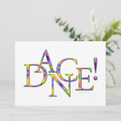 Dans! (Stropdas-kleurstof) overweging of partijuit Kaart (Staand voorkant)