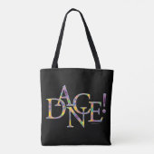 Dans! (Stropdas-kleurstof) Tote Bag (Achterkant)