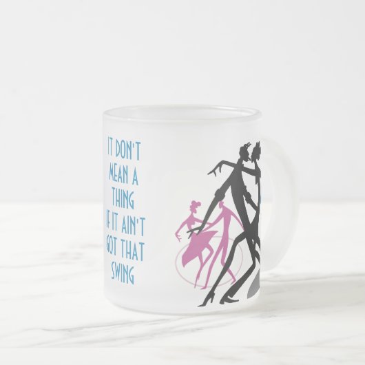 Dans & Swing Matglas Koffiemok (Voorkant rechts)
