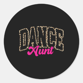 Dans Tante Luipaard Dansen Tante Life Girls Vrouwe Ronde Sticker