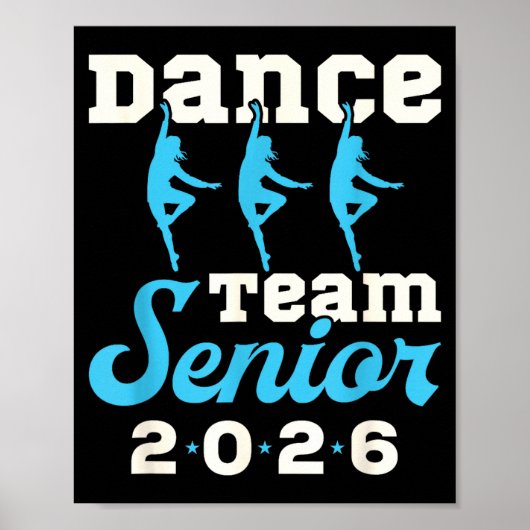 Dans team senior 2026 senior avond afstudeer gra poster (Voorkant)