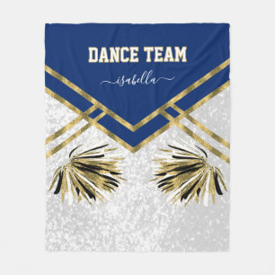 Dans Team Zwart, Wit en Gouden Fleece Deken