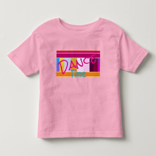 Dans thema ontwerp kinder shirts (Voorkant)