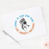 Dans to Own Tune Ronde Sticker (Envelop)