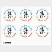 Dans to Own Tune Ronde Sticker (Vel)
