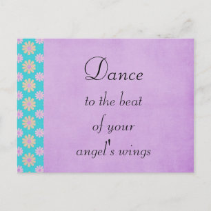 Dans to the Beat of Your Angels Wings Briefkaart