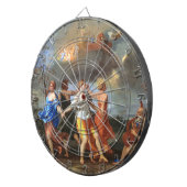 Dans to the Music of Time (door Nicholas Poussin) Dartbord (Voorkant Rechts)