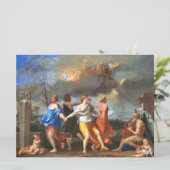 Dans to the Music of Time (door Nicholas Poussin) Kaart (Staand voorkant)