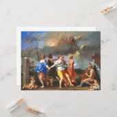 Dans to the Music of Time (door Nicholas Poussin) Kaart (Voorkant / Achterkant in situ)